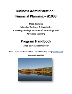 Business Administration – Financial Planning – #1033