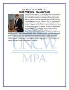 CHAD MCEWEN – CLASS OF 2005