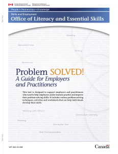 Problem SOLVED! A Guide for Employers and Practitioners