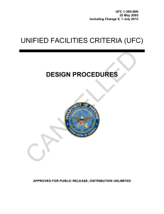 CANCELLED  UNIFIED FACILITIES CRITERIA (UFC) DESIGN PROCEDURES