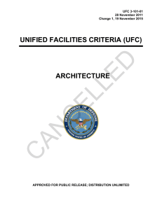 CANCELLED  UNIFIED FACILITIES CRITERIA (UFC) ARCHITECTURE
