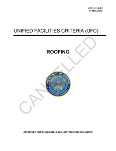 CANCELLED UNIFIED FACILITIES CRITERIA (UFC) ROOFING UFC 3-110-03