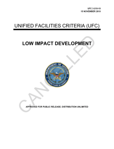 CANCELLED  UNIFIED FACILITIES CRITERIA (UFC) LOW IMPACT DEVELOPMENT