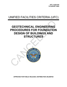 CANCELLED UNIFIED FACILITIES CRITERIA (UFC)  GEOTECHNICAL ENGINEERING