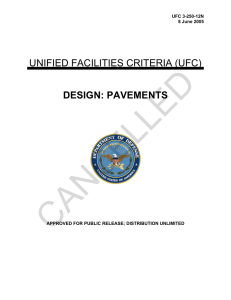 CANCELLED  UNIFIED FACILITIES CRITERIA (UFC) DESIGN: PAVEMENTS
