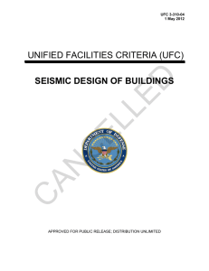 CANCELLED  SEISMIC DESIGN OF BUILDINGS UFC 3-310-04