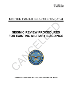 CANCELLED  UNIFIED FACILITIES CRITERIA (UFC) SEISMIC REVIEW PROCEDURES