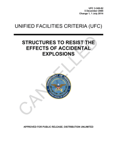 CANCELLED  UNIFIED FACILITIES CRITERIA (UFC) STRUCTURES TO RESIST THE