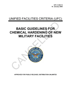 CANCELLED BASIC GUIDELINES FOR CHEMICAL HARDENING OF NEW MILITARY FACILITIES