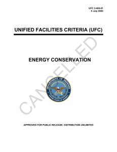 CANCELLED UNIFIED FACILITIES CRITERIA (UFC) ENERGY CONSERVATION