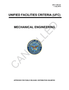 CANCELLED  UNIFIED FACILITIES CRITERIA (UFC) MECHANICAL ENGINEERING