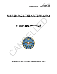 CANCELLED  UNIFIED FACILITIES CRITERIA (UFC) PLUMBING SYSTEMS