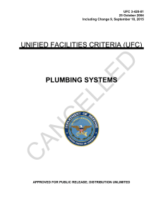 CANCELLED UNIFIED FACILITIES CRITERIA (UFC) PLUMBING SYSTEMS