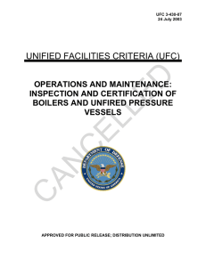 CANCELLED  UNIFIED FACILITIES CRITERIA (UFC) OPERATIONS AND MAINTENANCE: