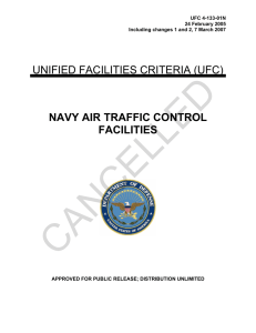 CANCELLED  UNIFIED FACILITIES CRITERIA (UFC) NAVY AIR TRAFFIC CONTROL