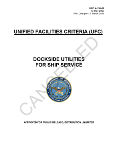 CANCELLED  UNIFIED FACILITIES CRITERIA (UFC) DOCKSIDE UTILITIES