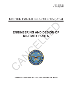 CANCELLED UNIFIED FACILITIES CRITERIA (UFC) ENGINEERING AND DESIGN OF MILITARY PORTS