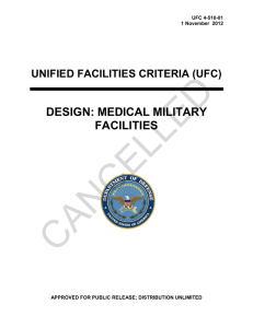CANCELLED DESIGN: MEDICAL MILITARY FACILITIES UNIFIED FACILITIES CRITERIA (UFC)