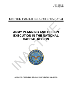 INACTIVE  UNIFIED FACILITIES CRITERIA (UFC) ARMY PLANNING AND DESIGN