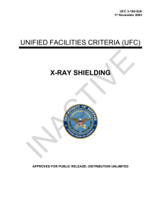 INACTIVE  UNIFIED FACILITIES CRITERIA (UFC) X-RAY SHIELDING