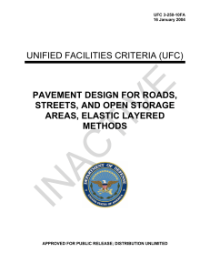 INACTIVE  UNIFIED FACILITIES CRITERIA (UFC) PAVEMENT DESIGN FOR ROADS,