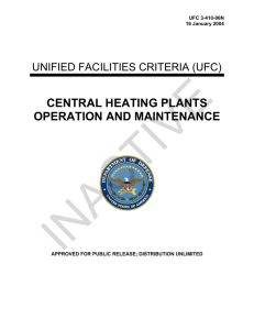 INACTIVE CENTRAL HEATING PLANTS OPERATION AND MAINTENANCE