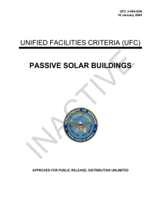 INACTIVE PASSIVE SOLAR BUILDINGS  UNIFIED FACILITIES CRITERIA (UFC)