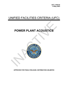 INACTIVE  UNIFIED FACILITIES CRITERIA (UFC) POWER PLANT ACOUSTICS