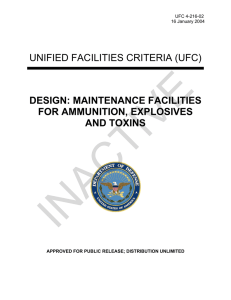 INACTIVE  UNIFIED FACILITIES CRITERIA (UFC) DESIGN: MAINTENANCE FACILITIES