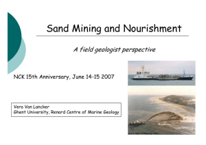 Sand Mining and Nourishment A field geologist perspective V