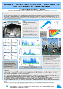 SPM dynamics measured with an automated tripod in the Belgian nearshore area: natural dynamics and anthropogenic effects
