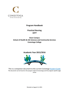 Program Handbook Practical Nursing 1077