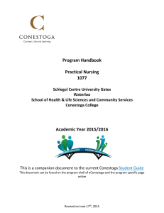 Program Handbook  Practical Nursing 1077