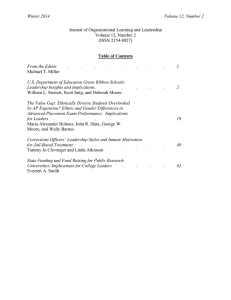Winter 2014  Volume 12, Number 2 From the Editor