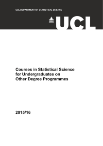 Courses in Statistical Science for Undergraduates on Other Degree Programmes