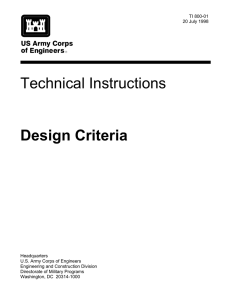 Technical Instructions  Design Criteria