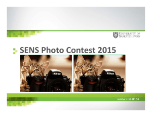 SENS Photo Contest 2015 www.usask.ca