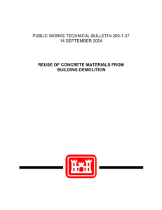 PUBLIC WORKS TECHNICAL BULLETI N 200-1-27 14 SEPTEMBER 2004 BUILDING DEMOLITION