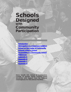 Schools Designed Community Participation