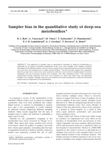 Sampler bias in the quantitative study of  deep-sea meiobenthos *