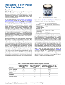 Designing a Low-Power Toxic Gas Detector By Luis Orozco