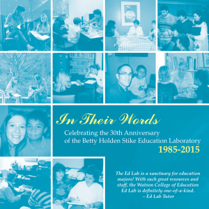 In Their Words 1985-2015 Celebrating the 30th Anniversary