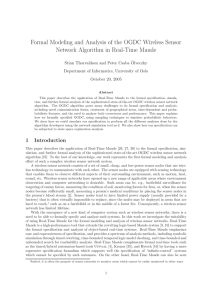 Formal Modeling and Analysis of the OGDC Wireless Sensor