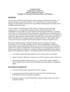 “Academics First” Student Success Initiatives June 2011 Board of Governors