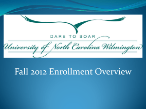 Fall 2012 Enrollment Overview