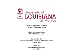 University of Louisiana at Monroe University of Louisiana System