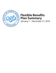 Flexible Benefits Plan Summary January 1 – December 31, 2016 1