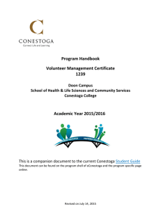 Program Handbook Volunteer Management Certificate 1239