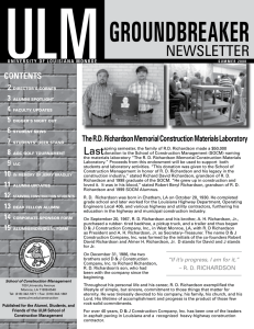 ULM GROUNDBREAKER Newsletter Last