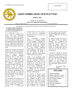 GROUNDBREAKER NEWSLETTER ULM LOGO  Check out our Web Site